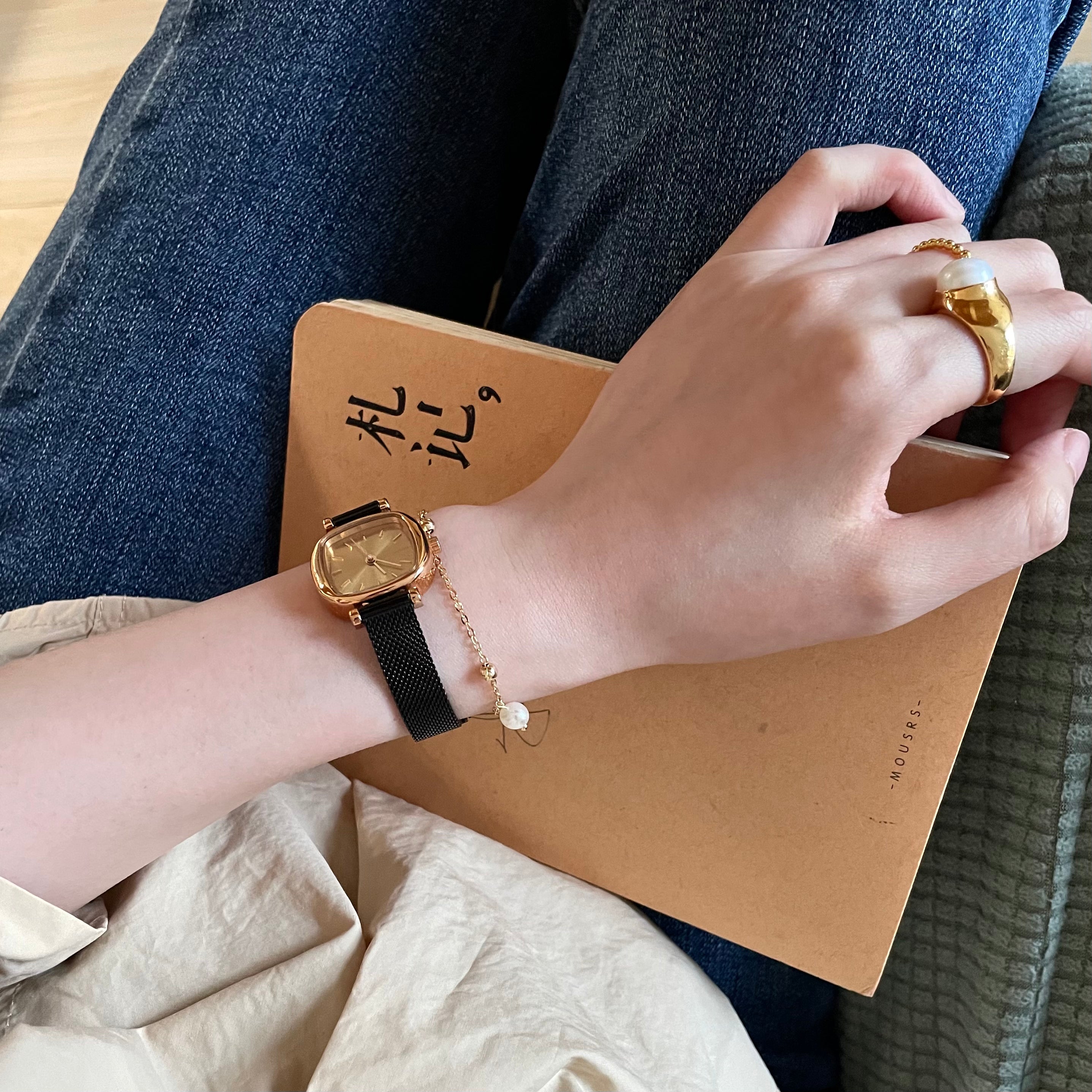 The 'Petite Drop' Dainty Pearl & Bead Bracelet - 14K Gold Filled