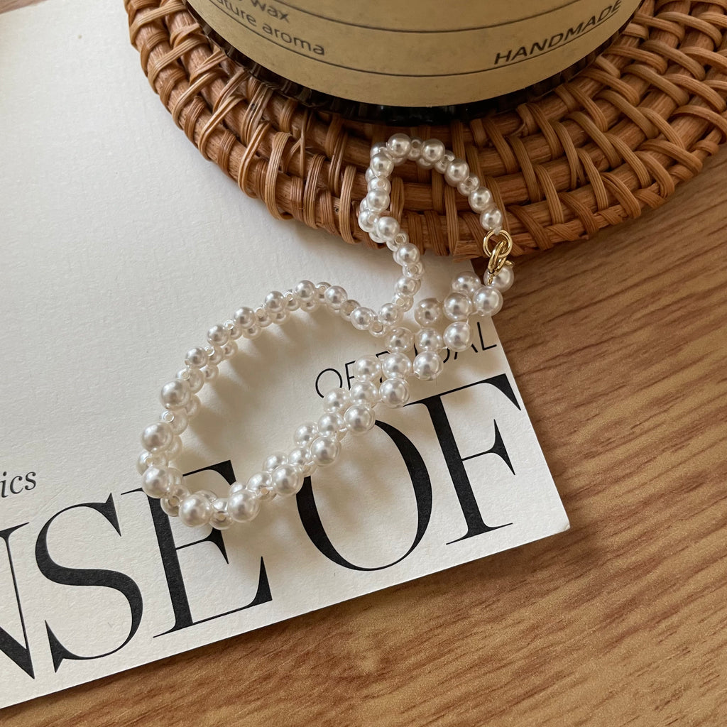The 'Hepburn' Vintage Texture Pearl Bracelet - US 14K Gold Filled