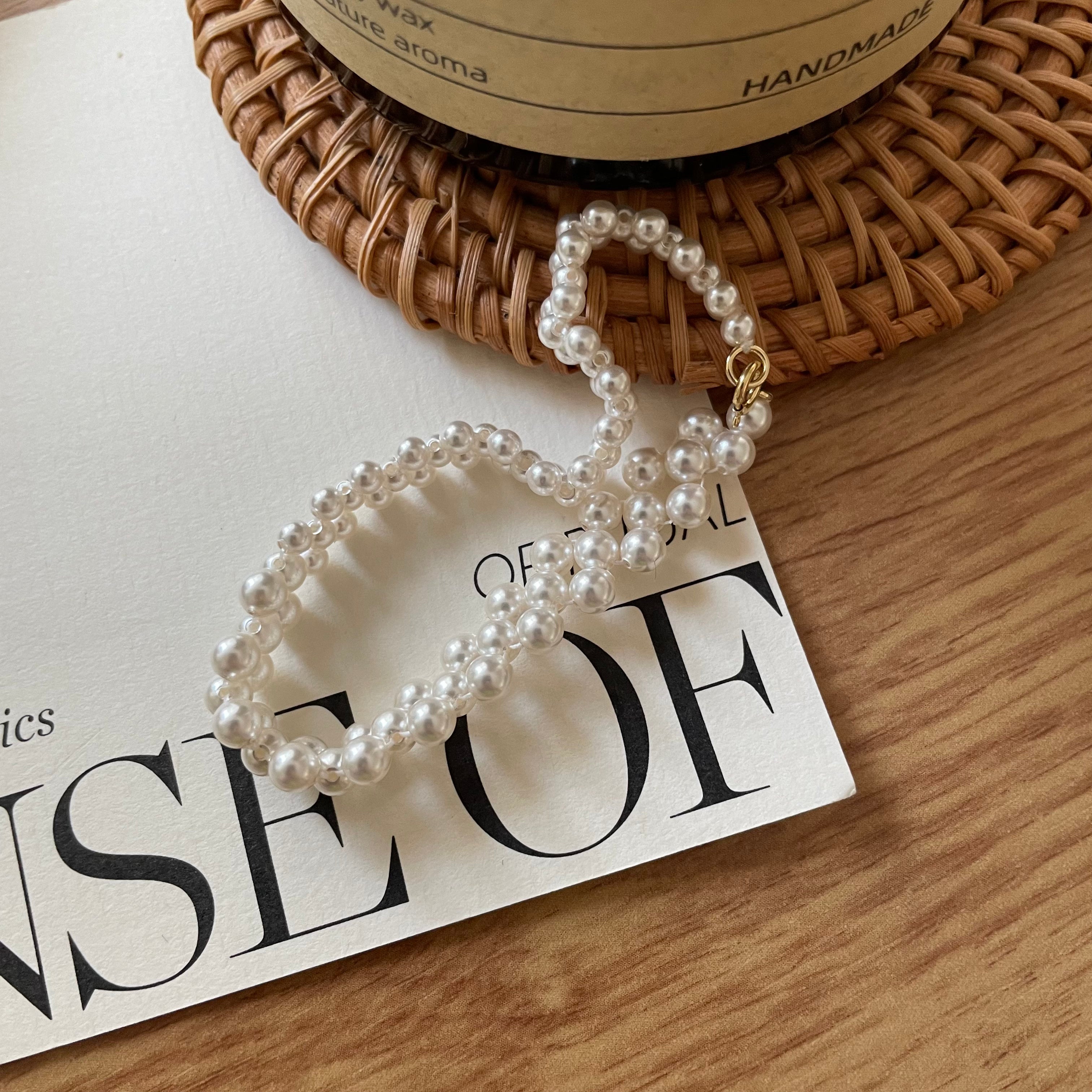 The 'Hepburn' Vintage Texture Pearl Bracelet - US 14K Gold Filled