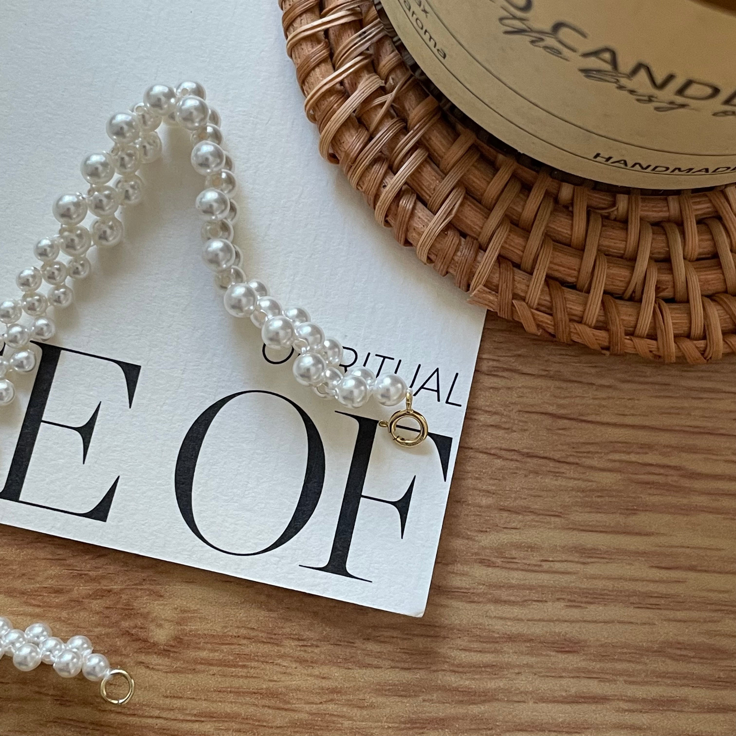 The 'Hepburn' Vintage Texture Pearl Bracelet - US 14K Gold Filled