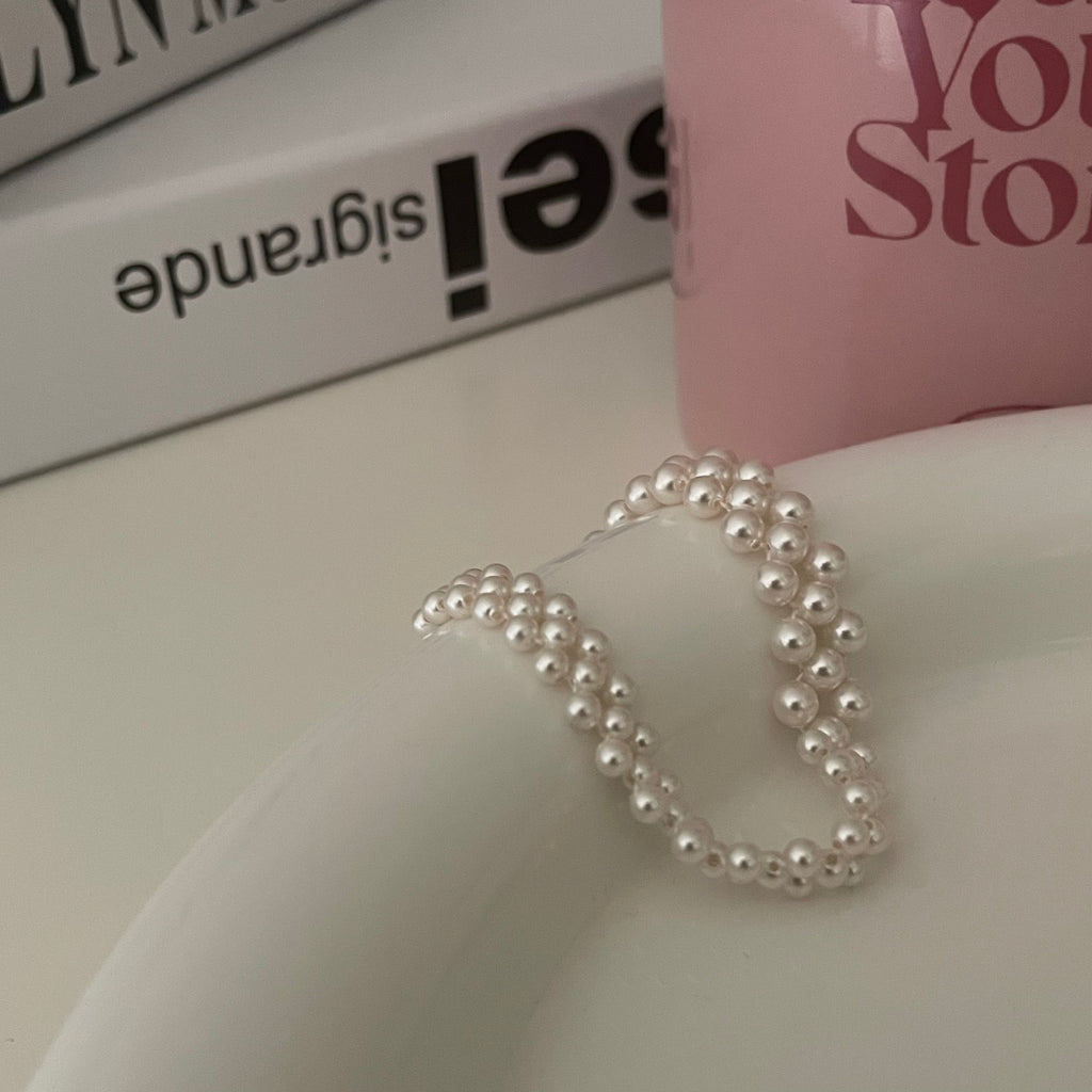 The 'Hepburn' Vintage Texture Pearl Bracelet - US 14K Gold Filled
