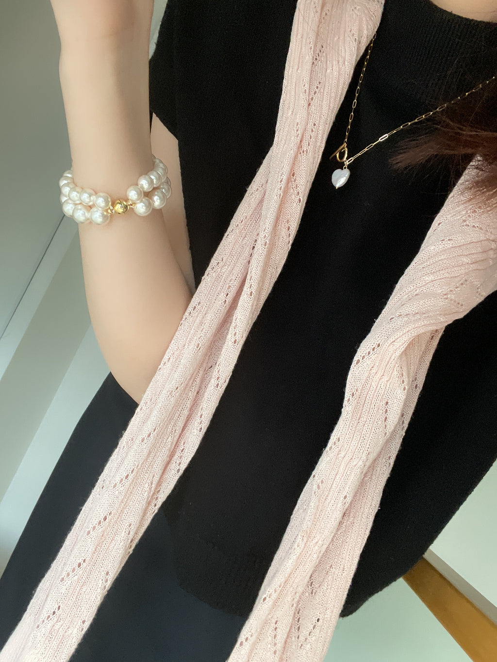 The 'Parisienne' Double Strand Pearl Bracelet with Gold Magnetic Clasp - 14K Gold Filled
