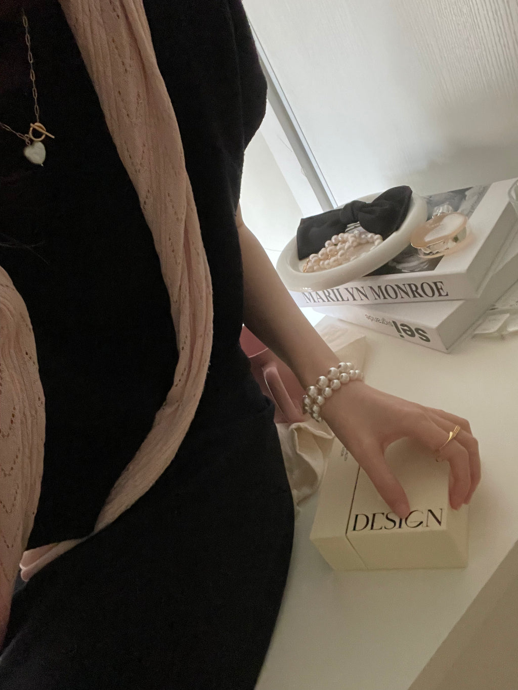 The 'Parisienne' Double Strand Pearl Bracelet with Gold Magnetic Clasp - 14K Gold Filled