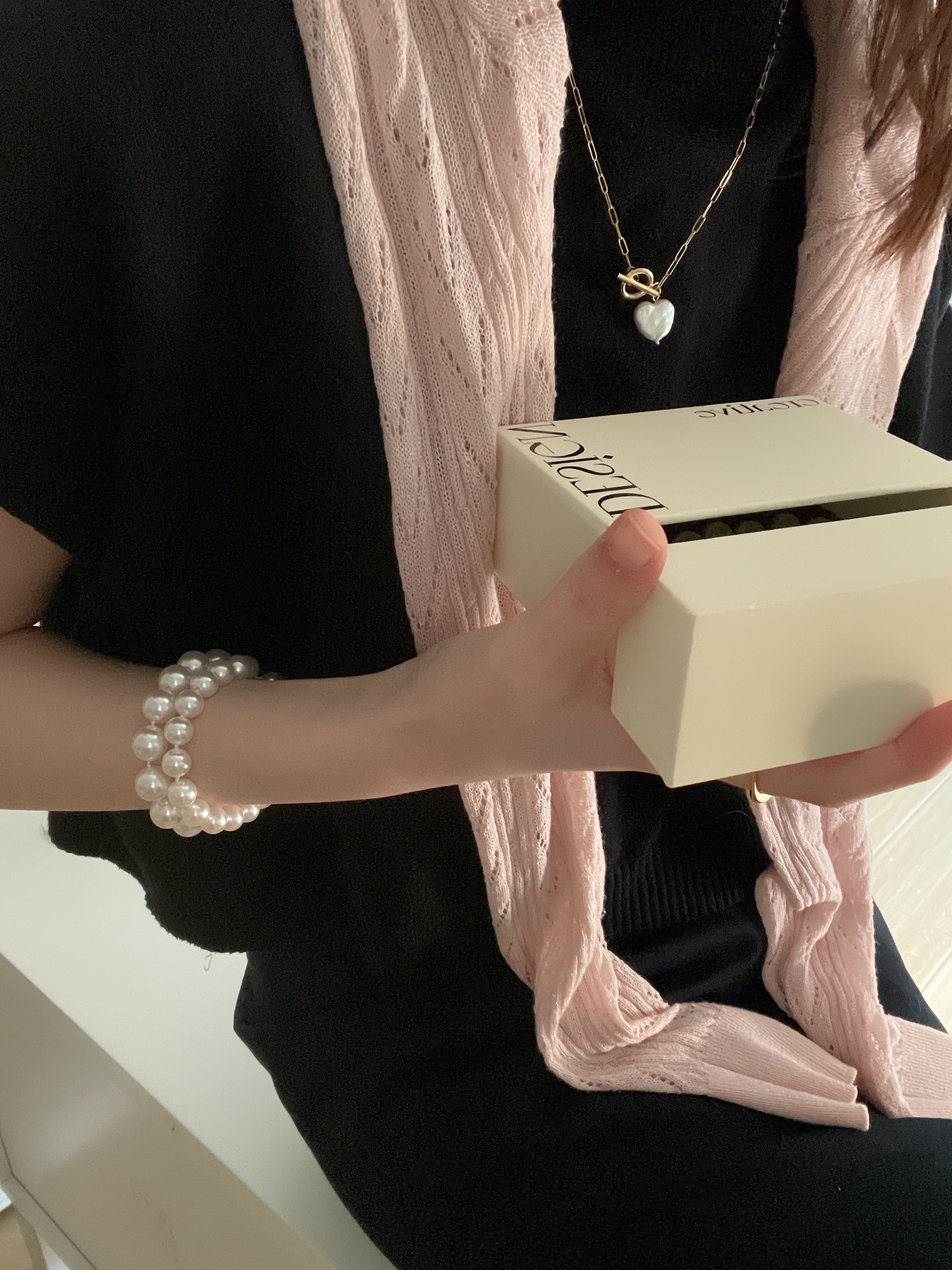 The 'Parisienne' Double Strand Pearl Bracelet with Gold Magnetic Clasp - 14K Gold Filled
