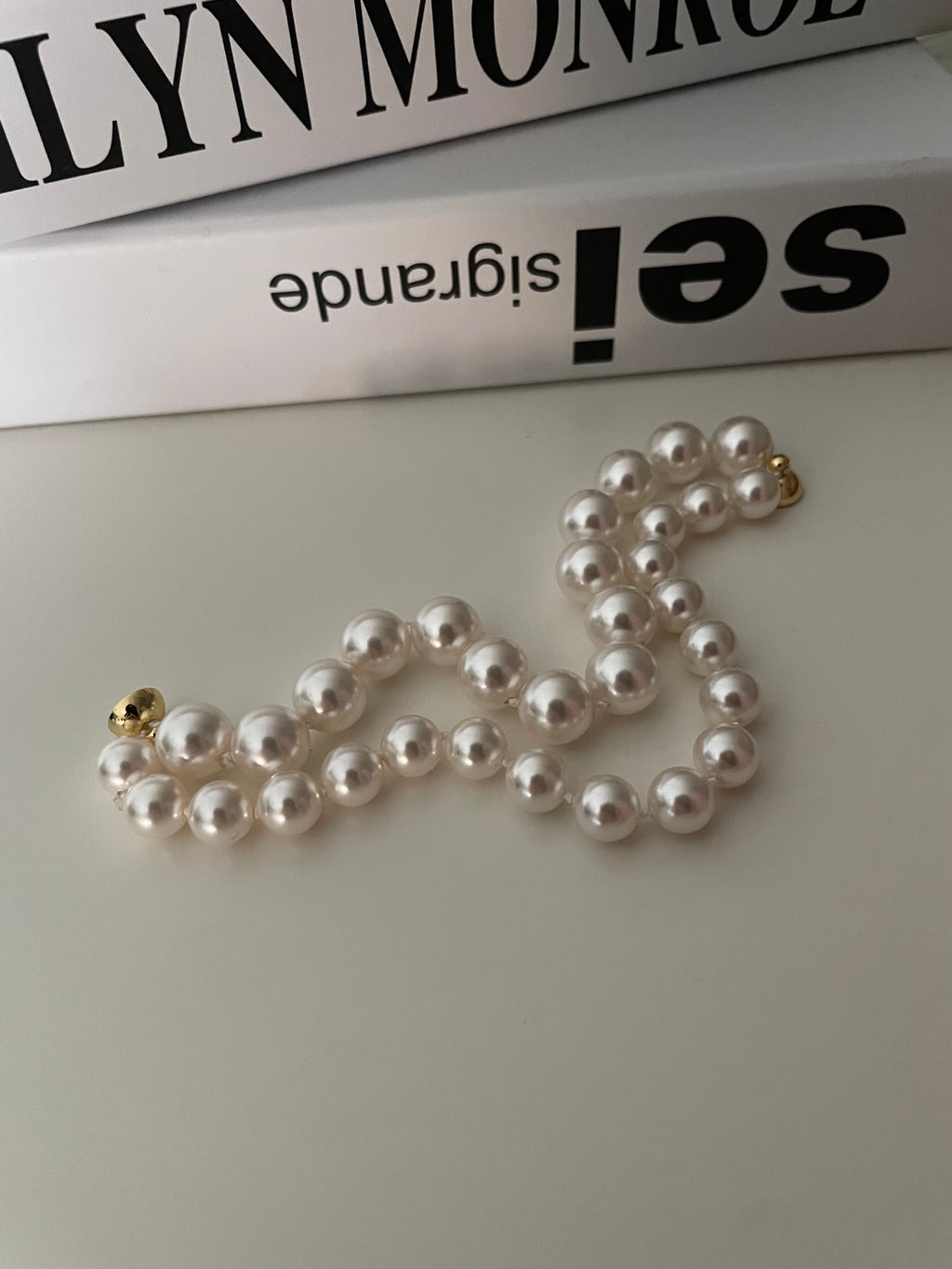 The 'Parisienne' Double Strand Pearl Bracelet with Gold Magnetic Clasp - 14K Gold Filled