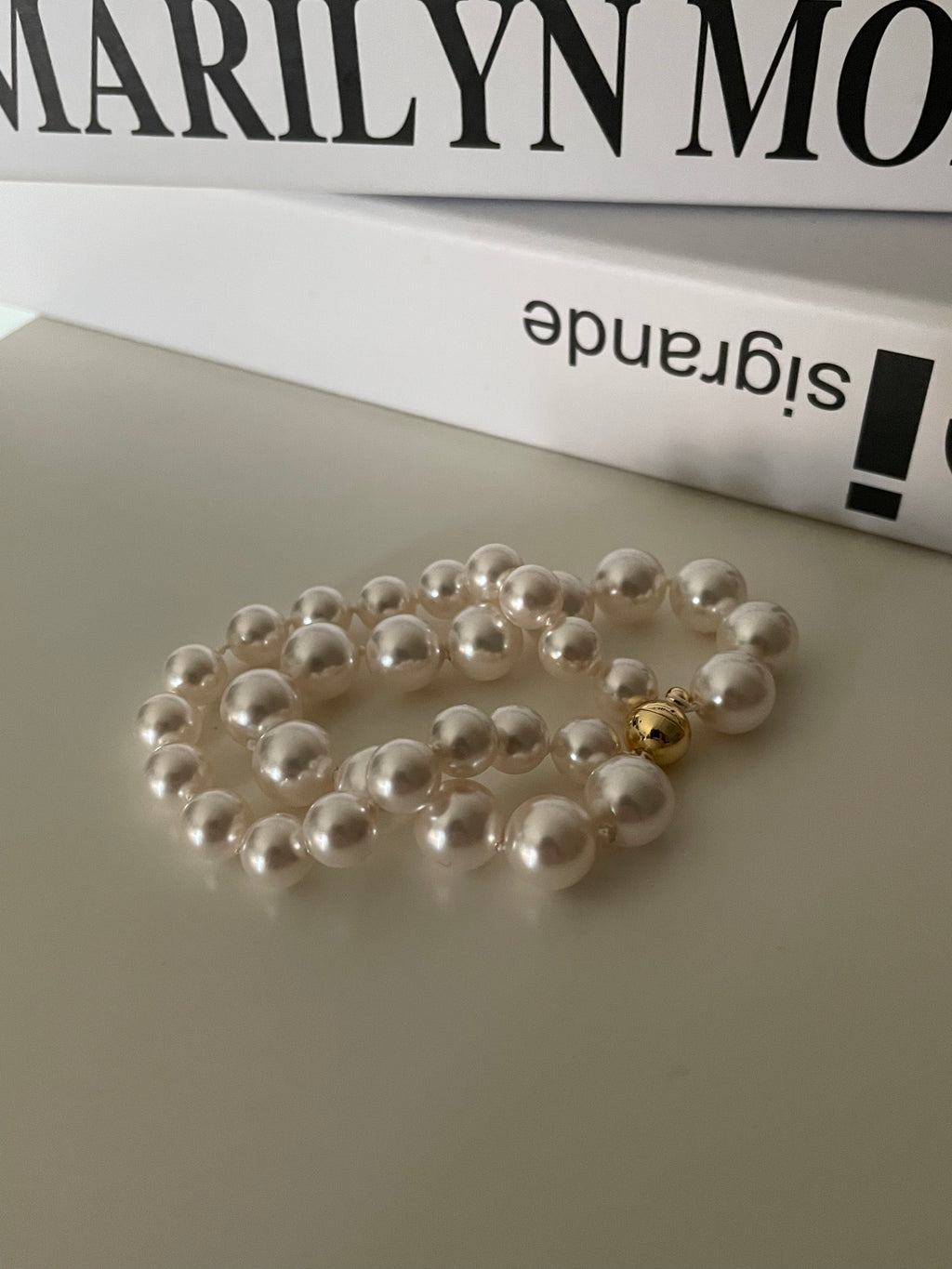 The 'Parisienne' Double Strand Pearl Bracelet with Gold Magnetic Clasp - 14K Gold Filled