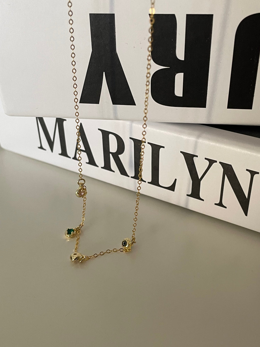 The 'Rainbow Drop' Dainty Necklace