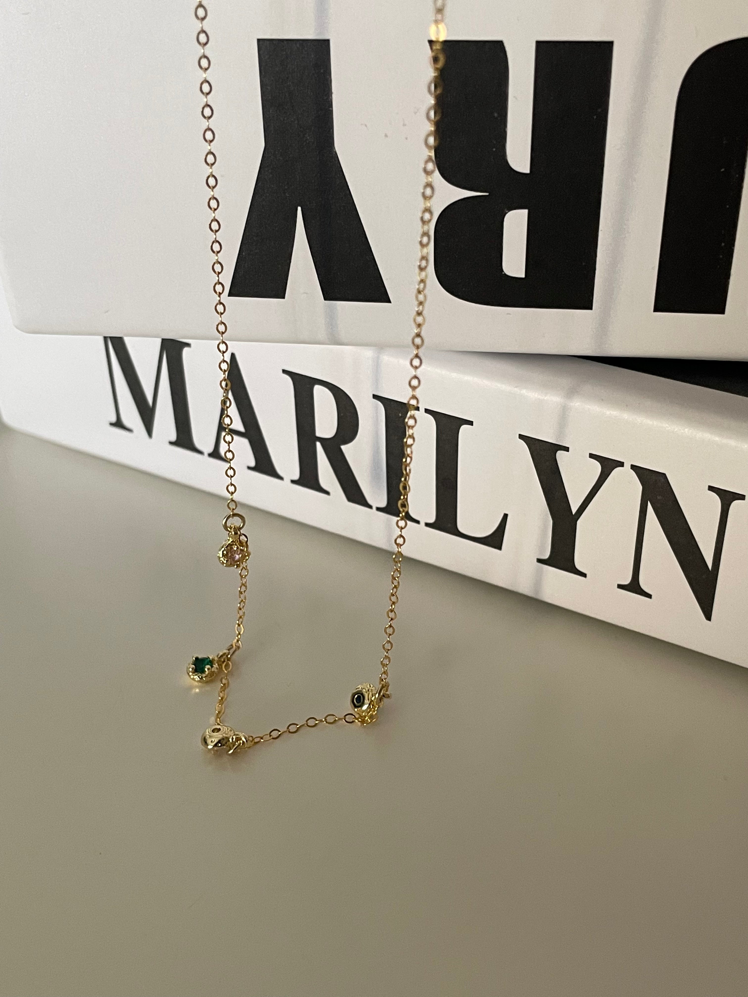 The 'Rainbow Drop' Dainty Necklace