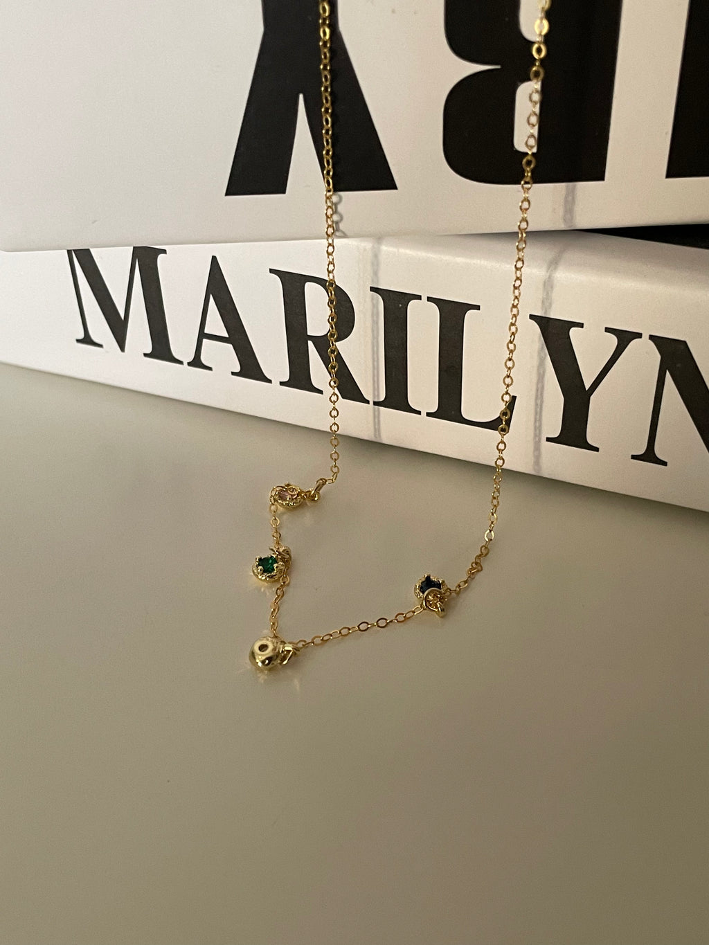 The 'Rainbow Drop' Dainty Necklace