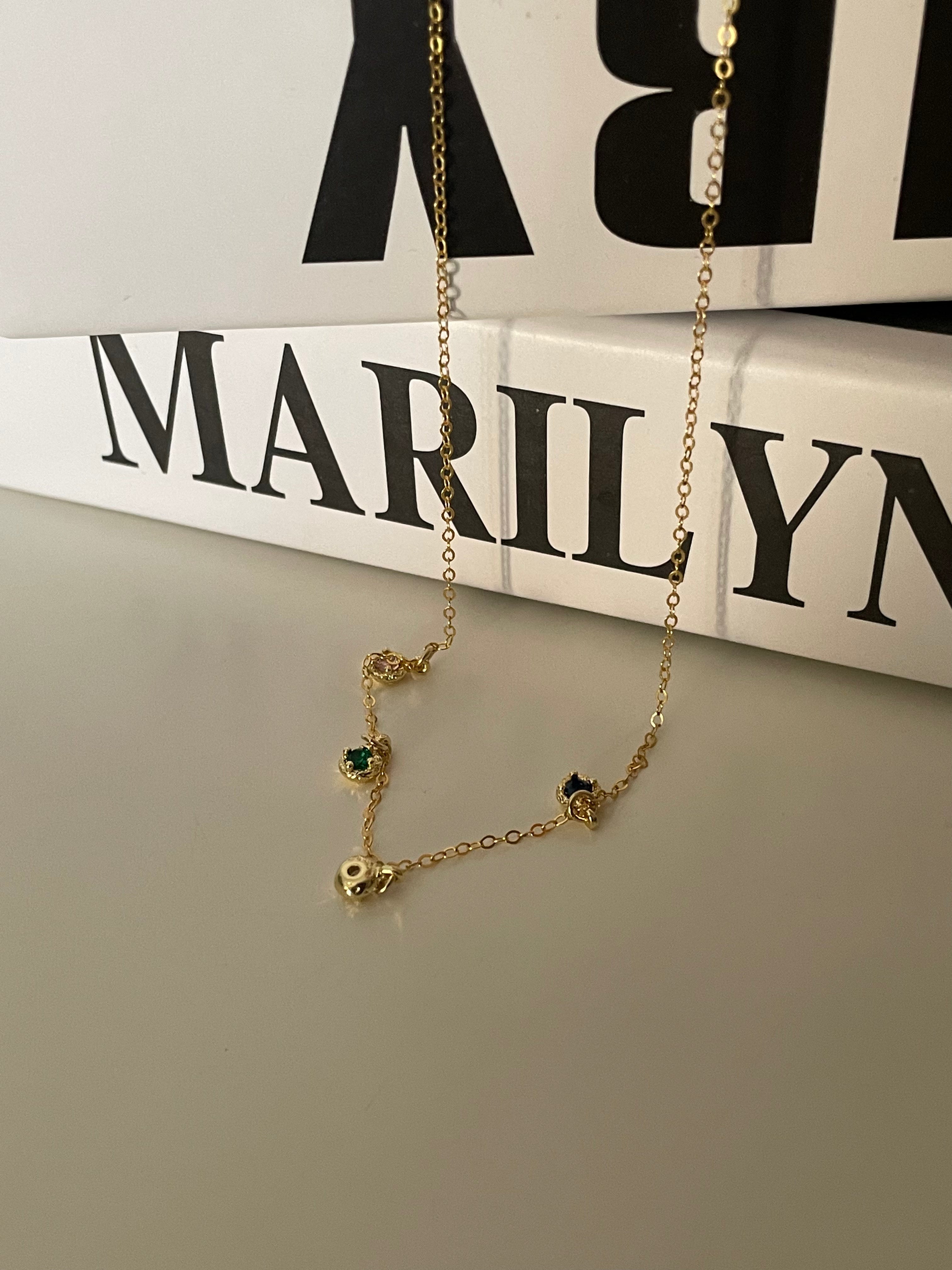 The 'Rainbow Drop' Dainty Necklace