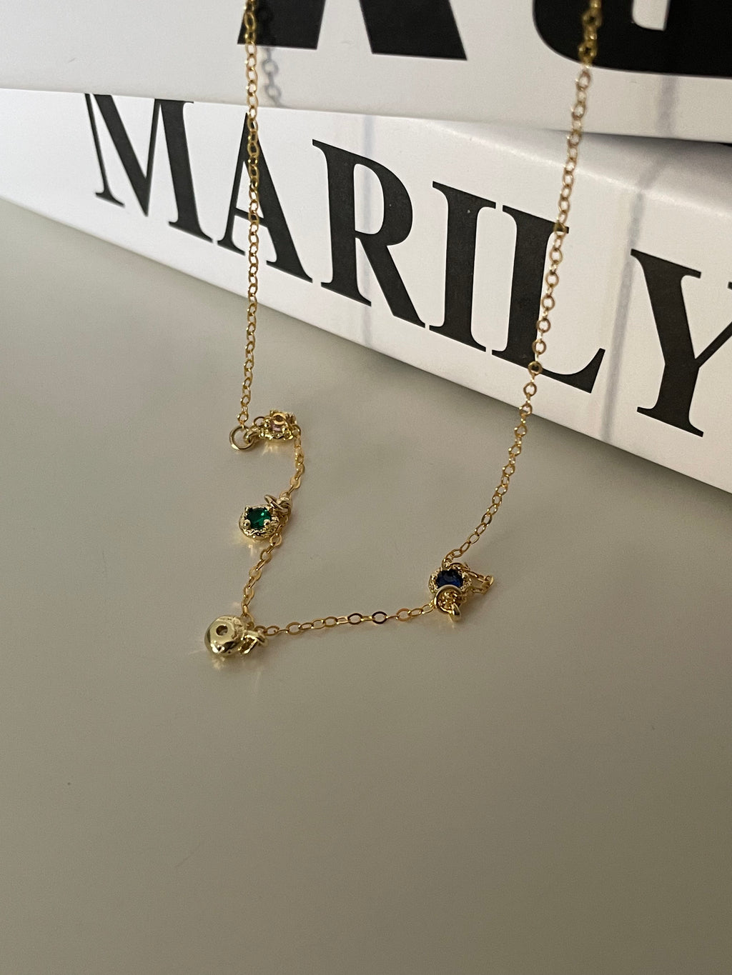 The 'Rainbow Drop' Dainty Necklace