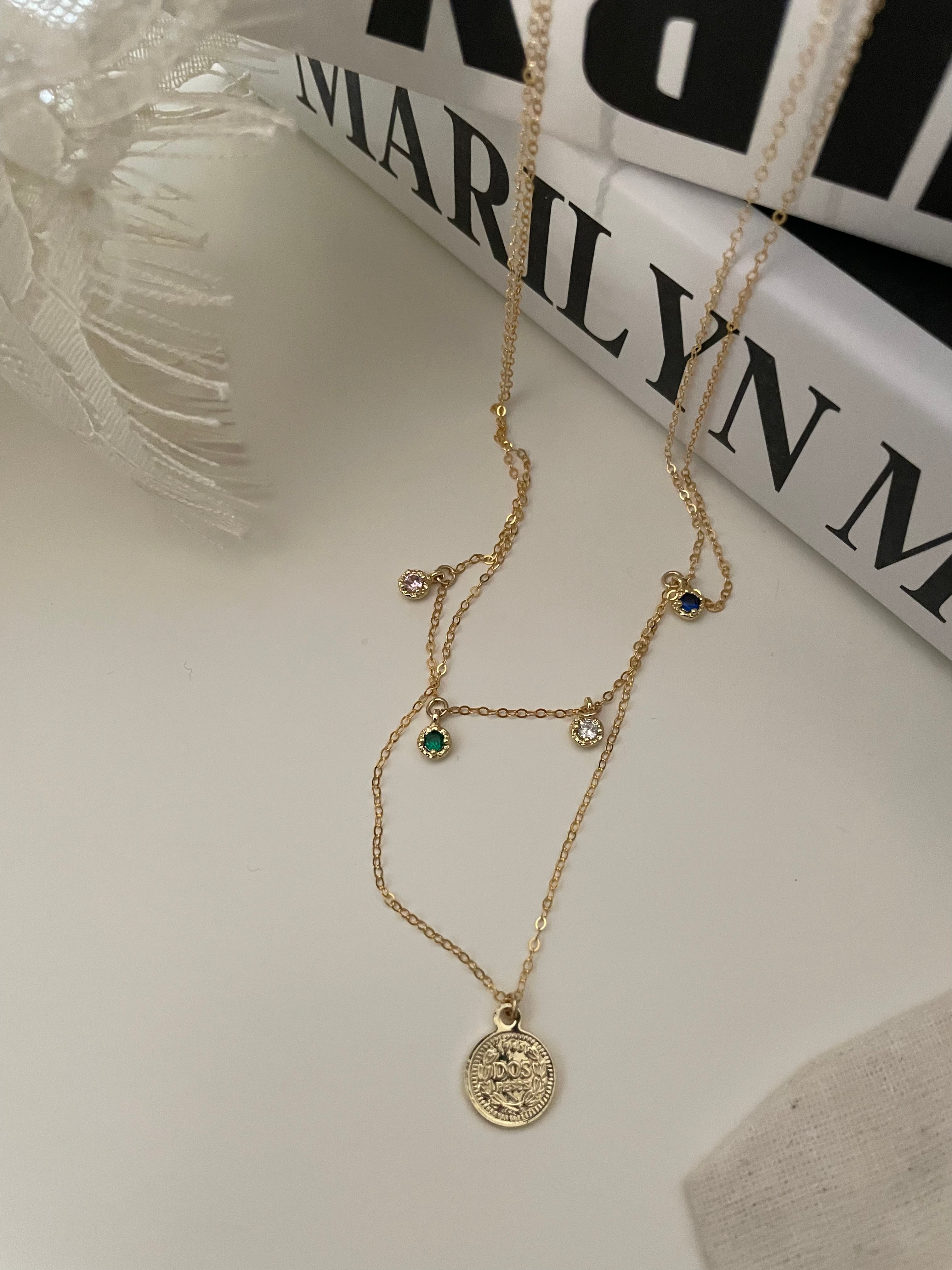 The 'Rainbow Drop' Dainty Necklace