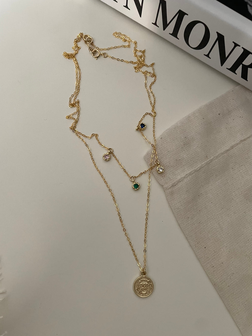 The 'Rainbow Drop' Dainty Necklace