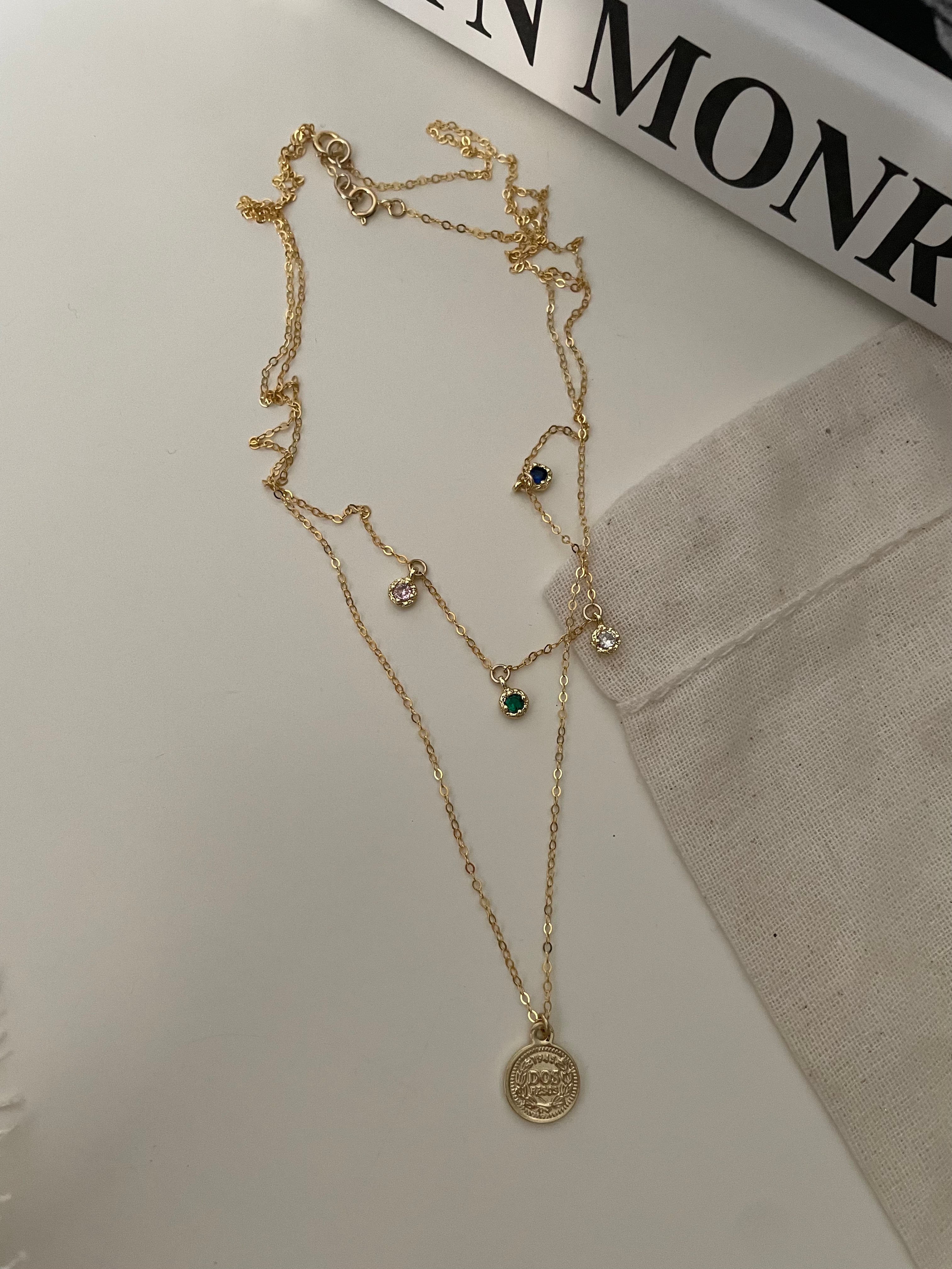 The 'Rainbow Drop' Dainty Necklace