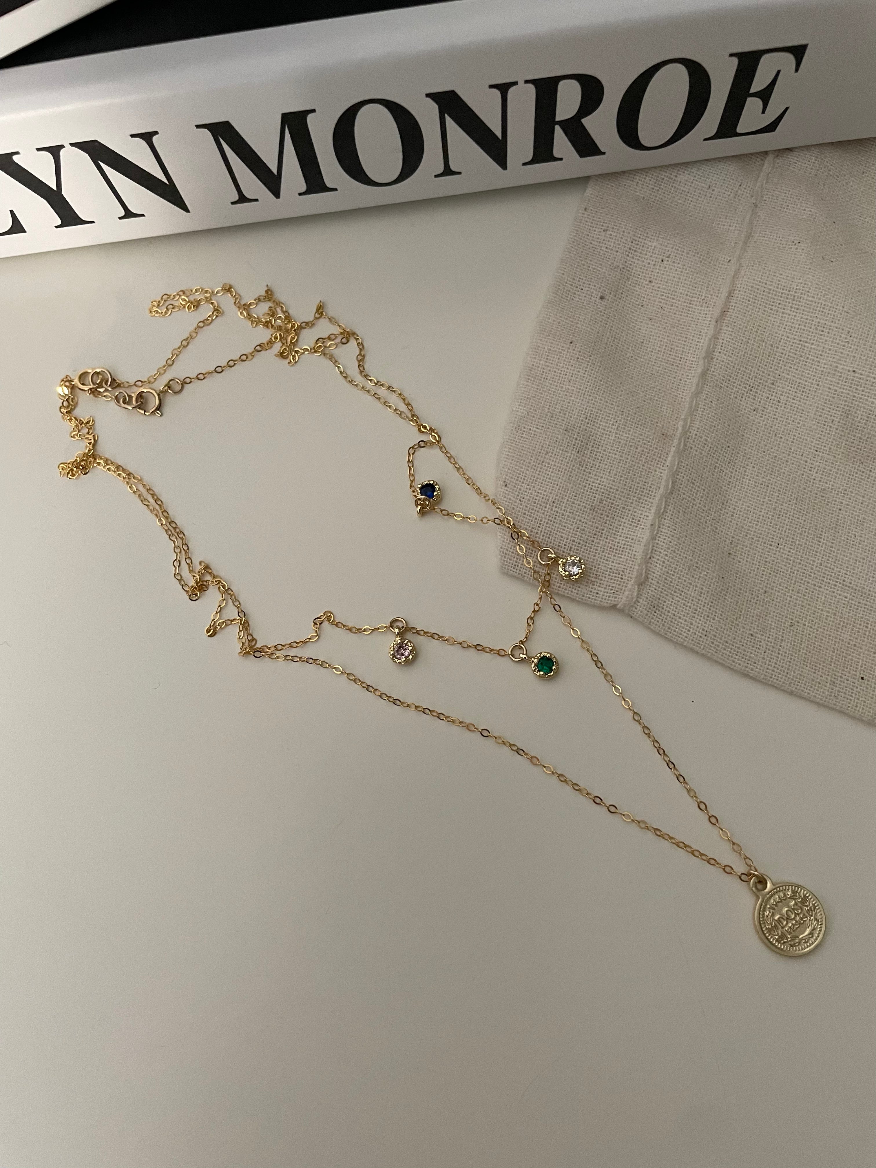 The 'Rainbow Drop' Dainty Necklace