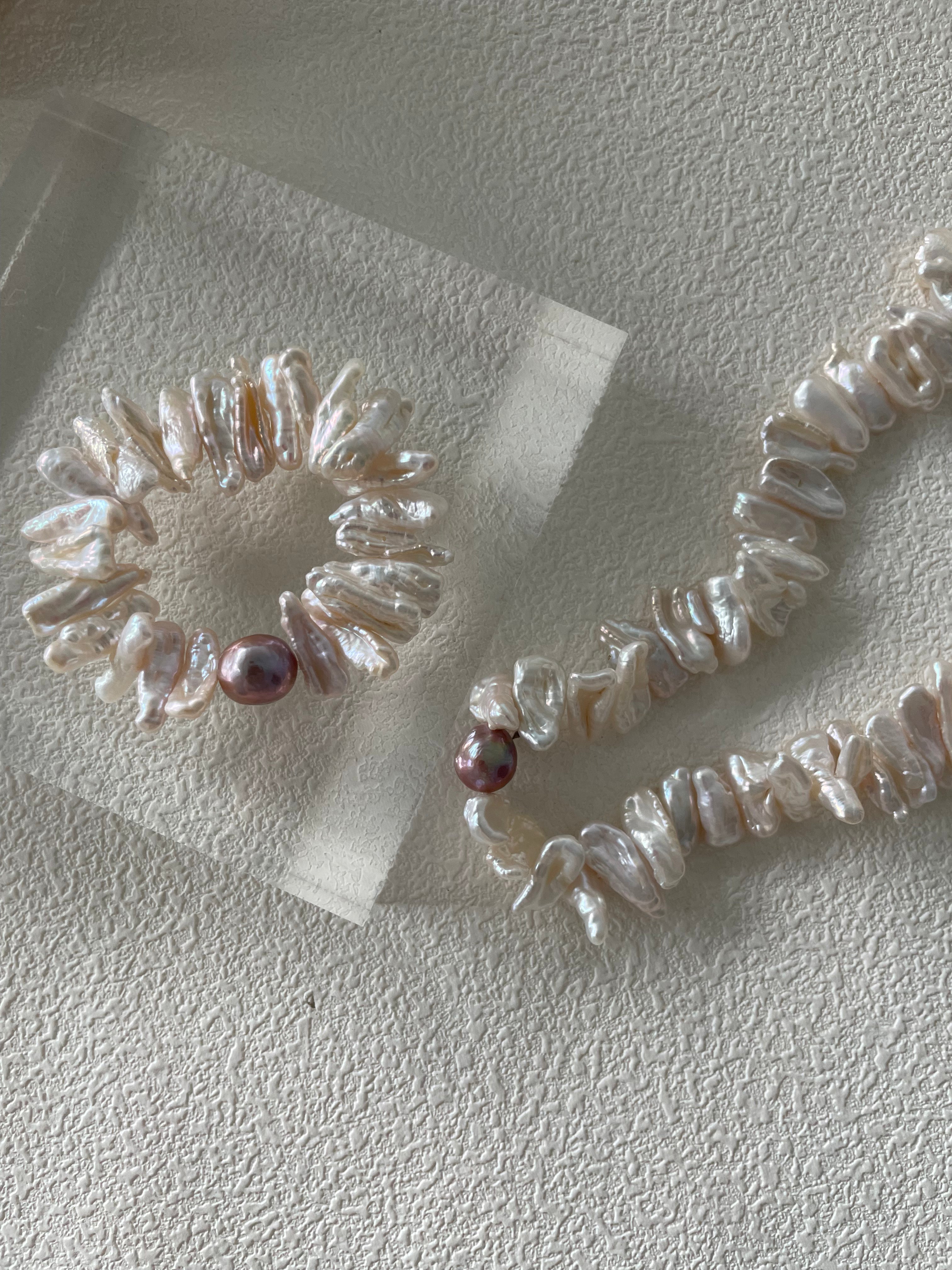 Radiant 'Sun Bloom' Keshi Pearl Bracelet - Handcrafted Statement Piece