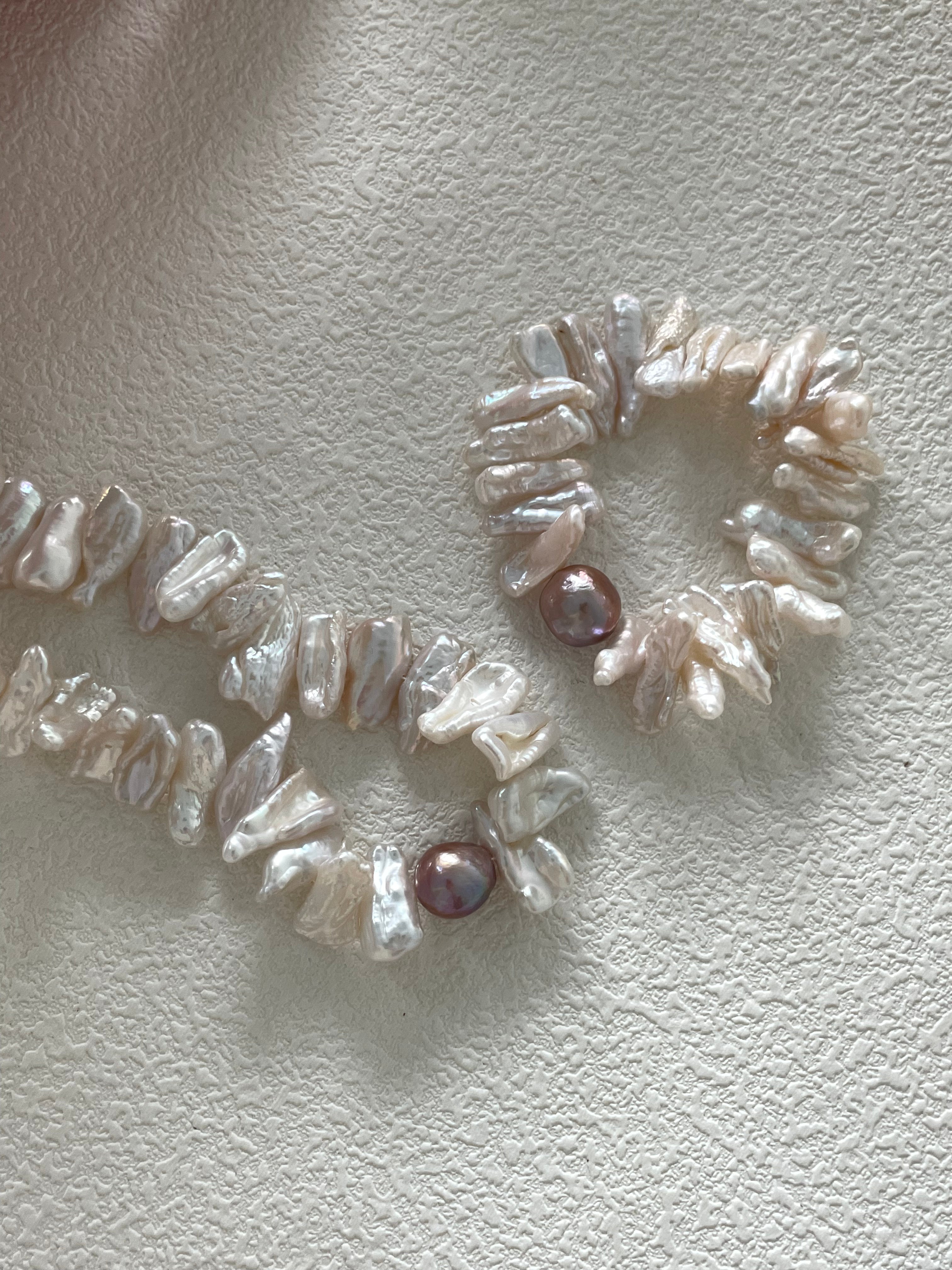 Radiant 'Sun Bloom' Keshi Pearl Bracelet - Handcrafted Statement Piece