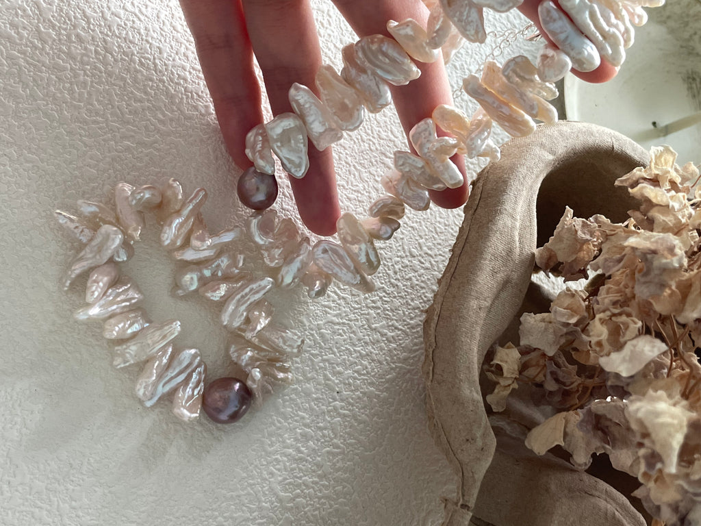 Radiant 'Sun Bloom' Keshi Pearl Bracelet - Handcrafted Statement Piece