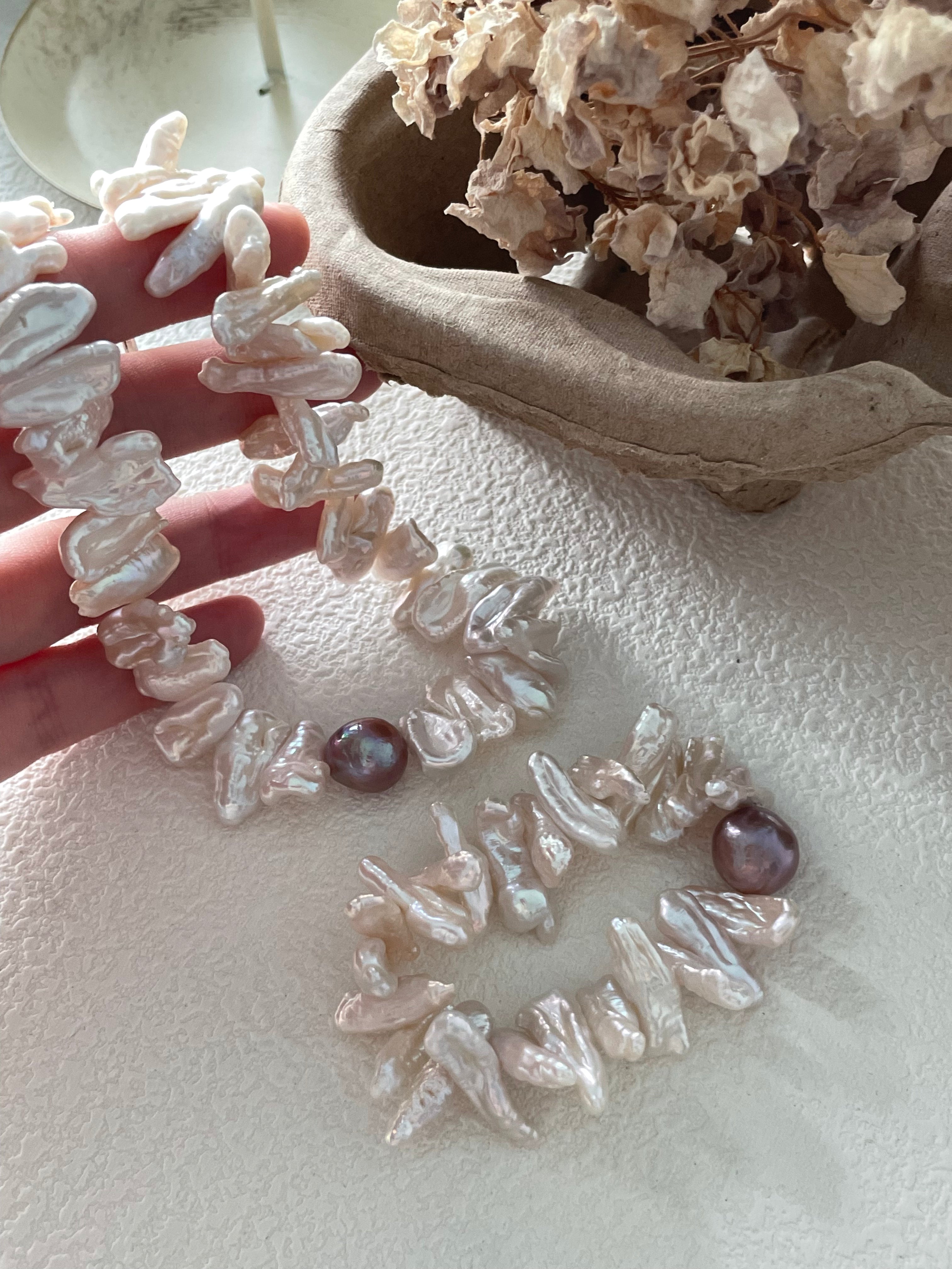 Radiant 'Sun Bloom' Keshi Pearl Bracelet - Handcrafted Statement Piece