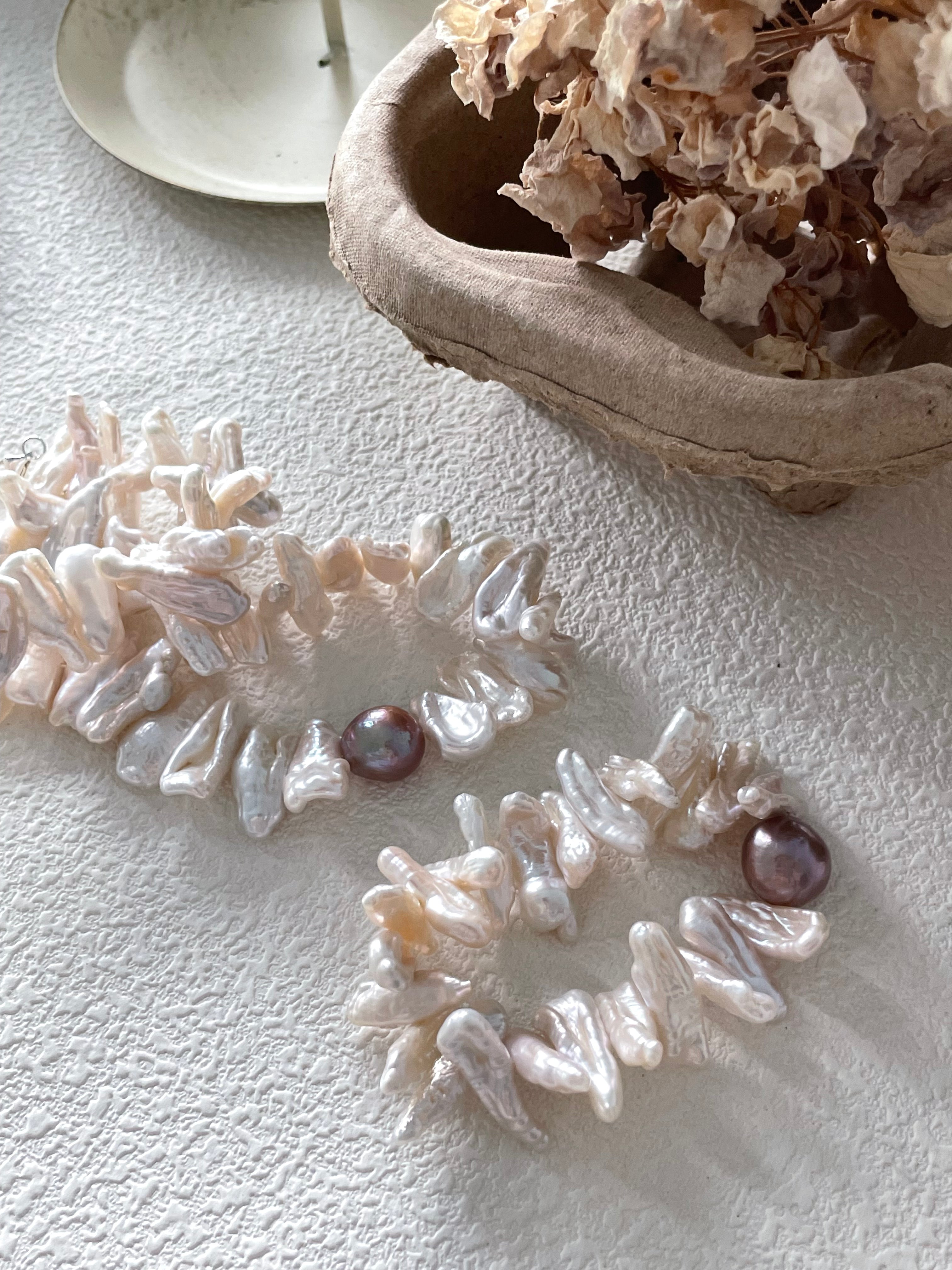 Radiant 'Sun Bloom' Keshi Pearl Bracelet - Handcrafted Statement Piece