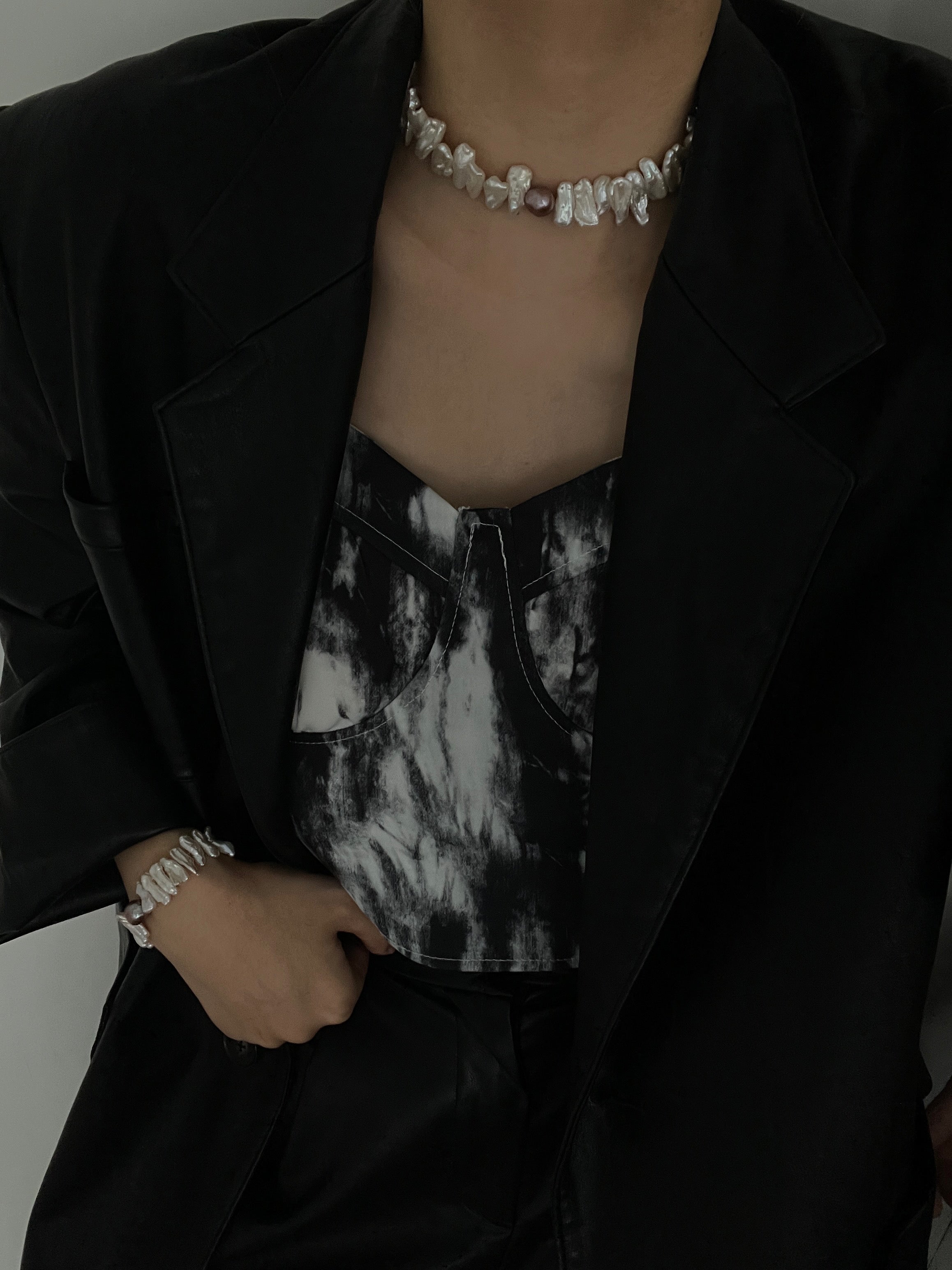 Radiant 'Sun Bloom' Keshi Pearl Bracelet - Handcrafted Statement Piece