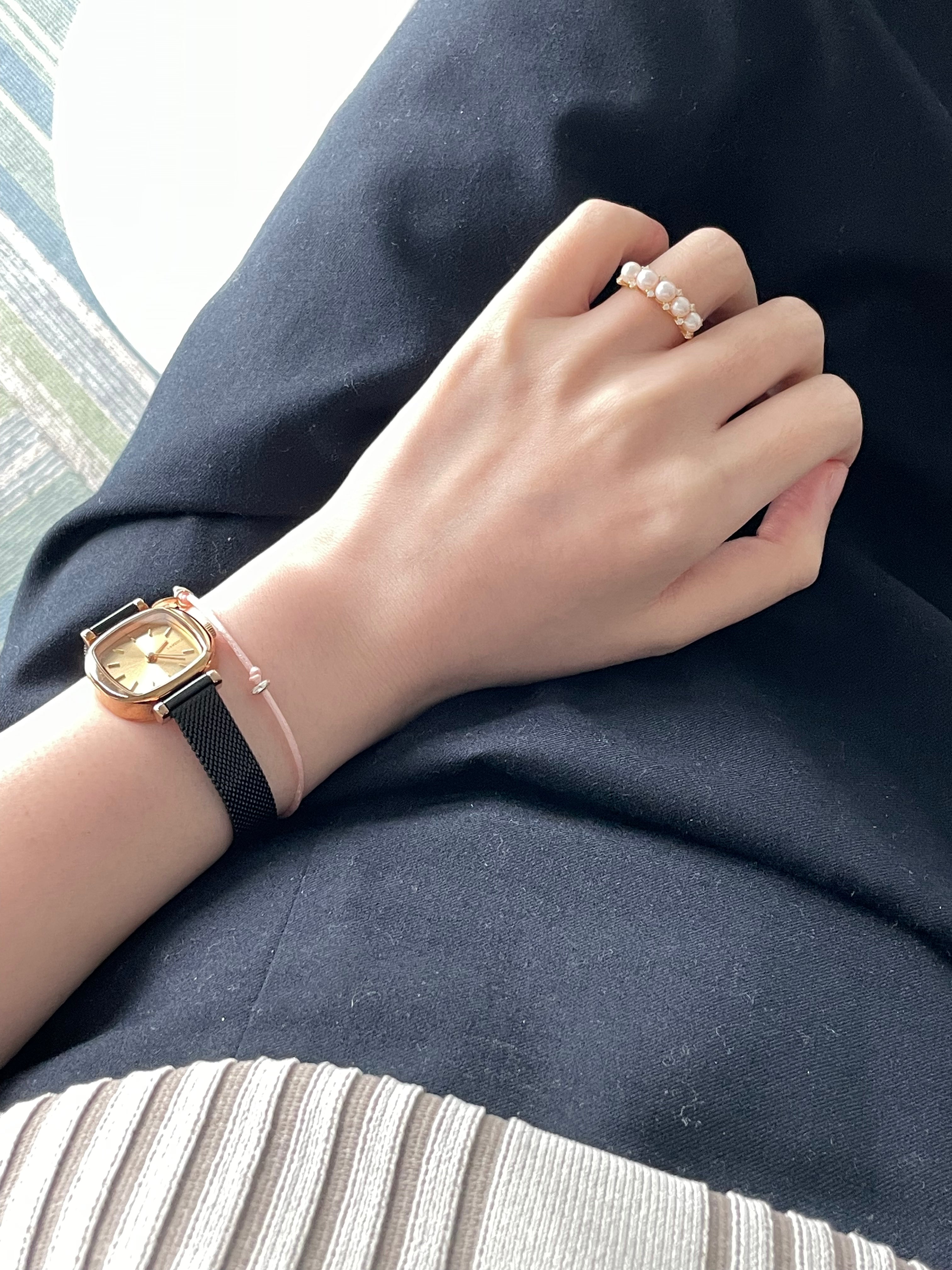 Dainty Baby Pearl & Zircon Band