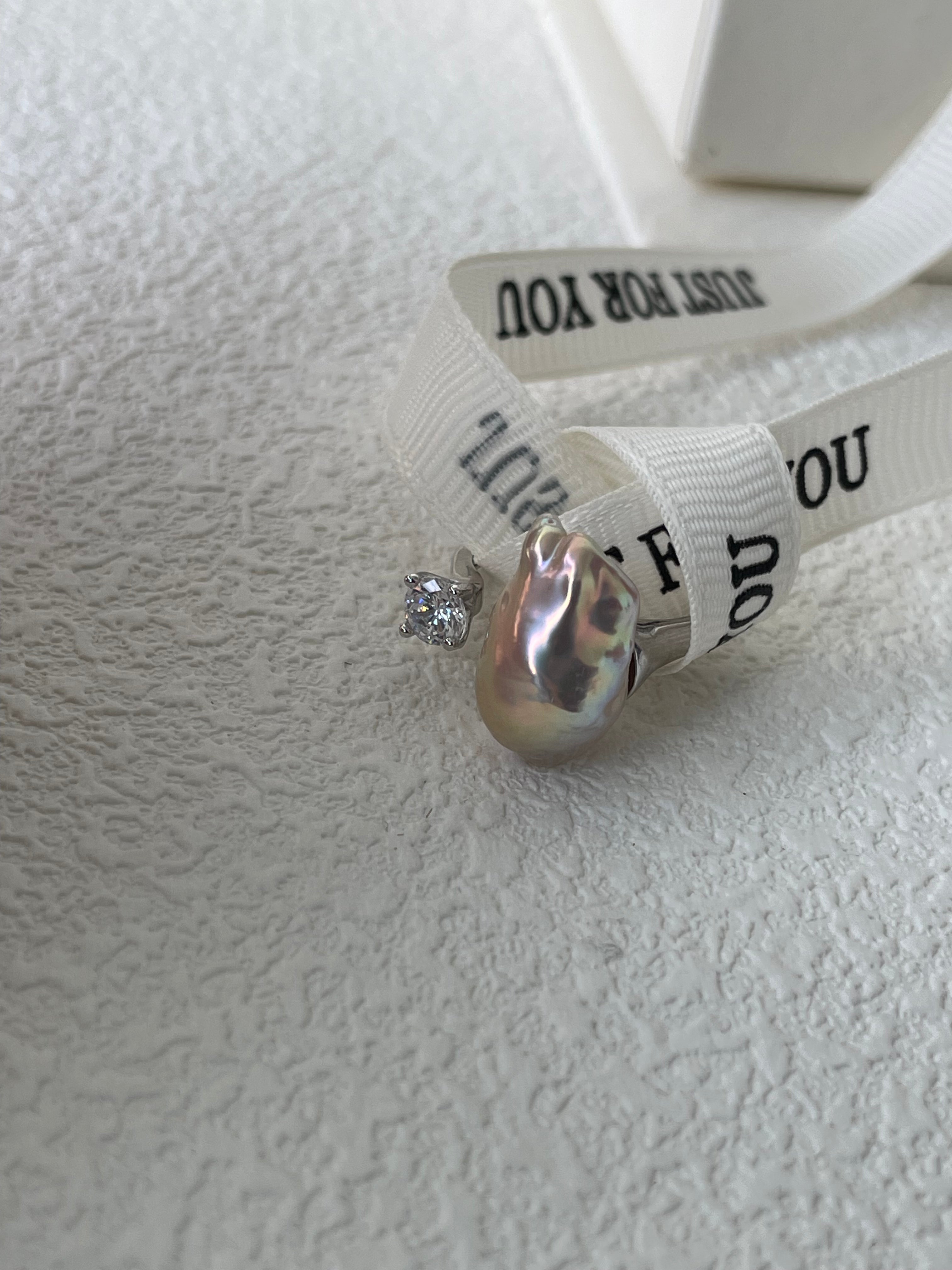 Sparkle Baroque Bean Ring