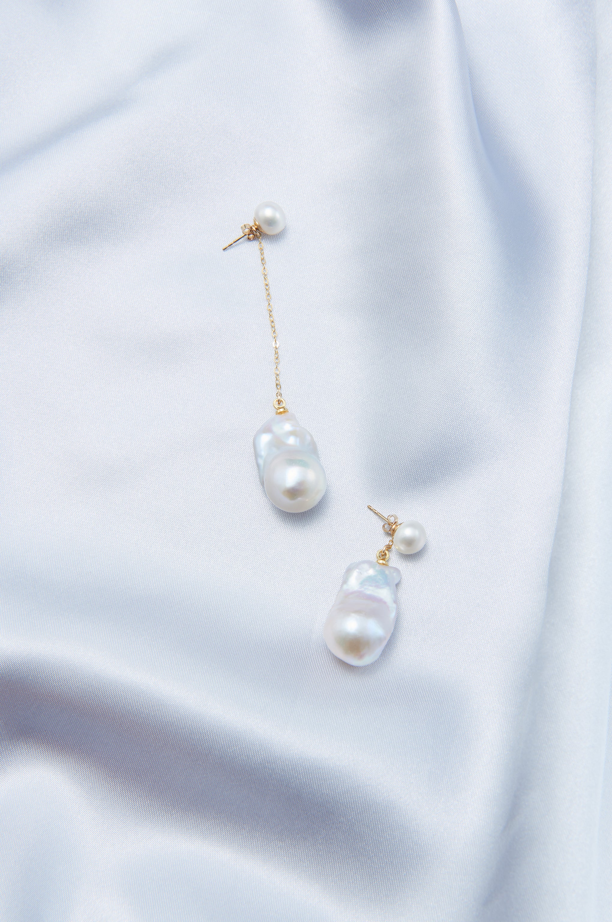 Handmade Baroque Pearl Drop Earrings