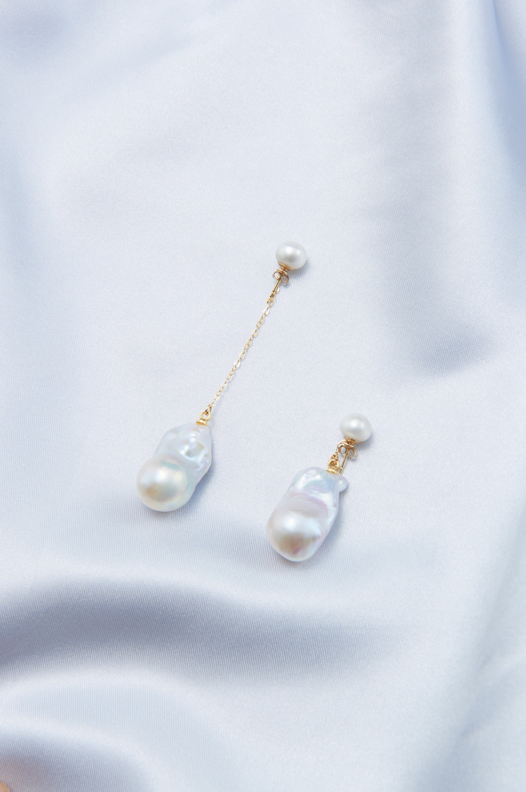 Handmade Baroque Pearl Drop Earrings