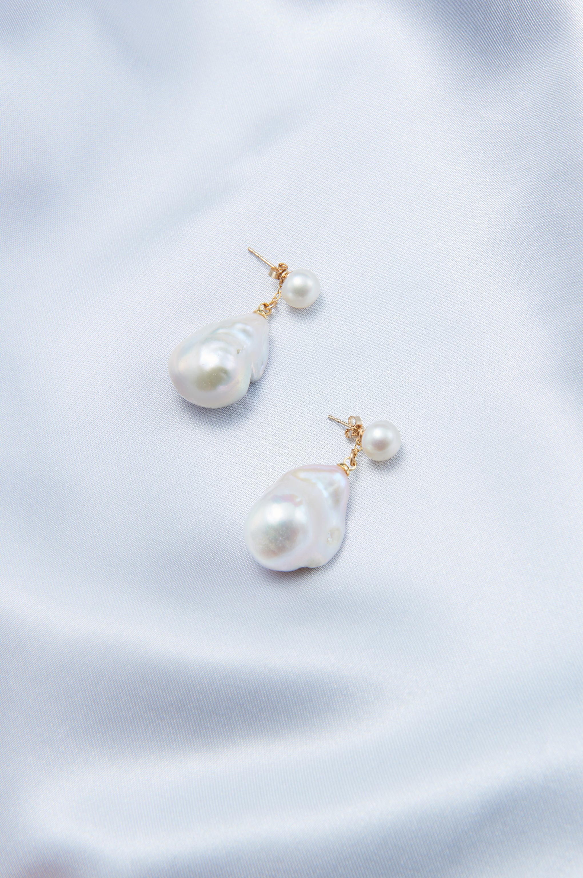 Handmade Baroque Pearl Drop Earrings