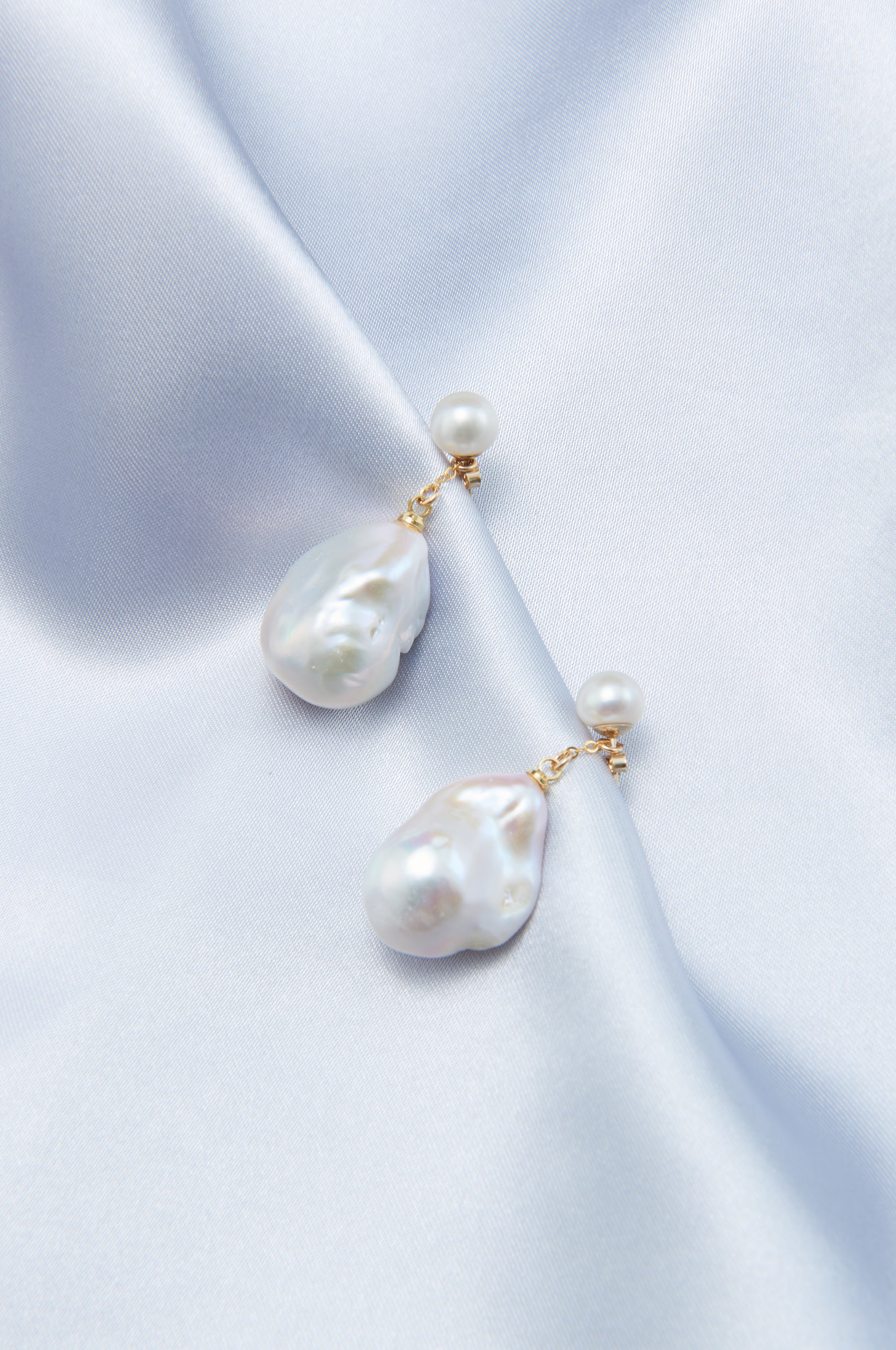 Handmade Baroque Pearl Drop Earrings