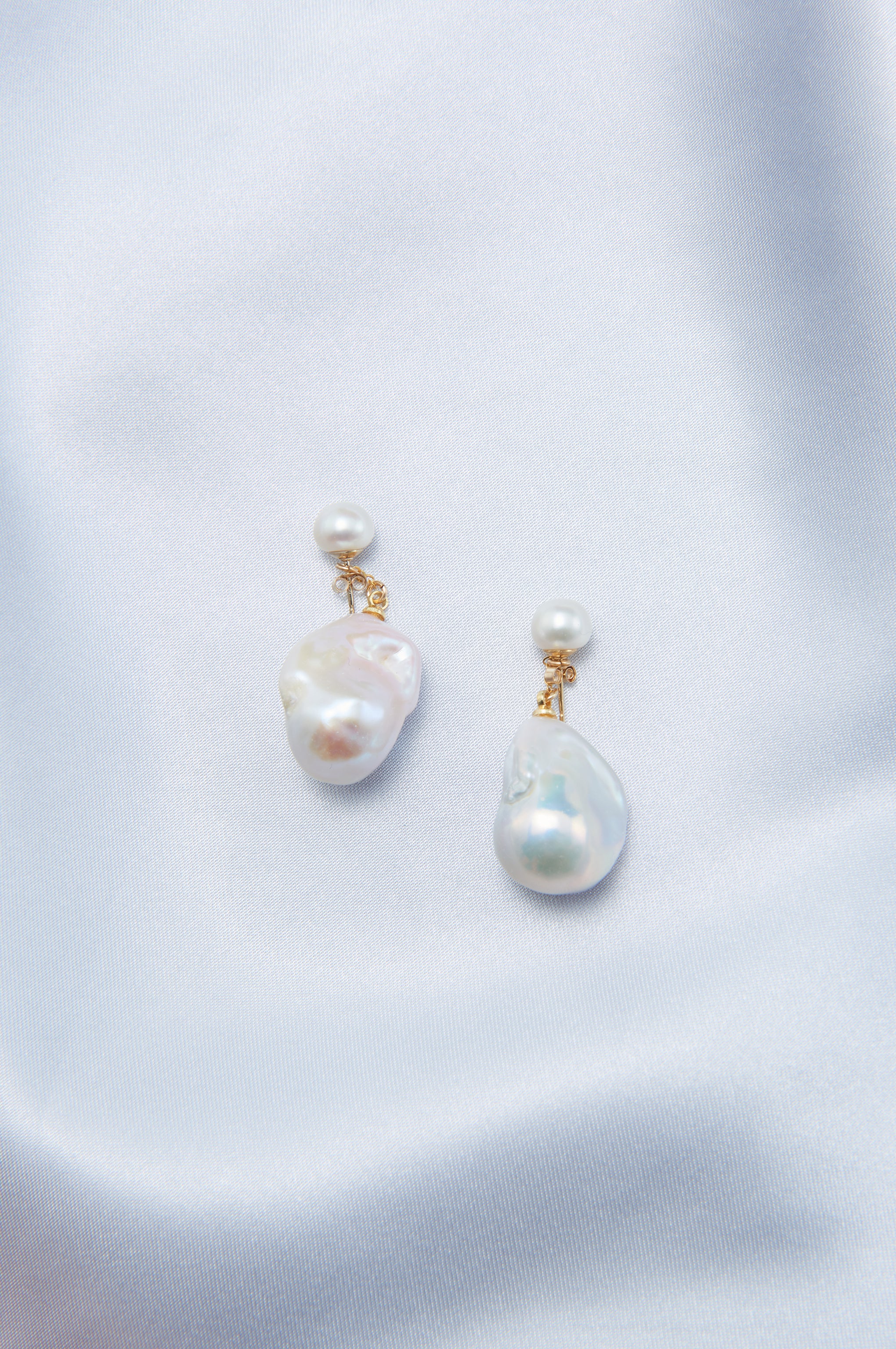 Handmade Baroque Pearl Drop Earrings